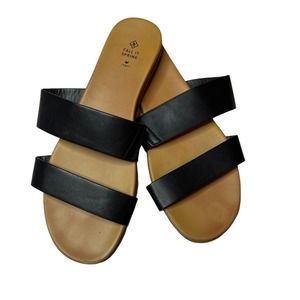 Call It Spring Double Strap Flat Vegan Sandal‎ Size 6.5